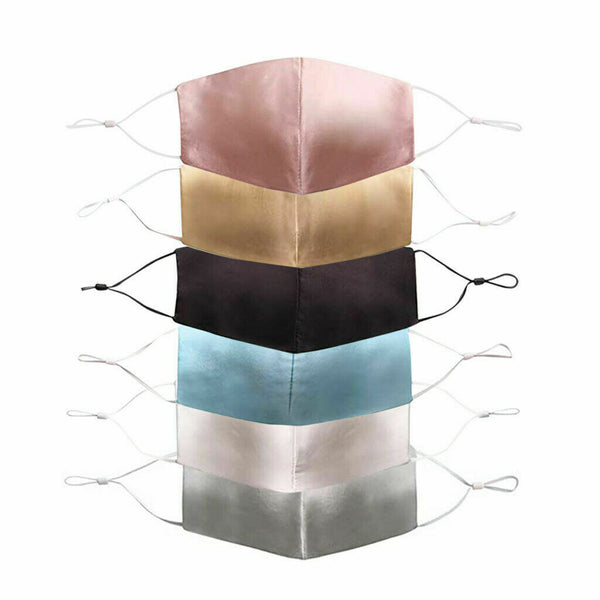 10X Mulberry Silk Washable Reusable Breathable Comfortable Facial Mask Facemask