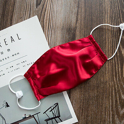 10X Mulberry Silk Washable Reusable Breathable Comfortable Facial Mask Facemask
