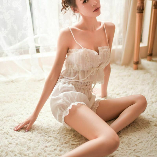 Women Sexy Lingerie Tops Panty Pajamas Babydoll Nightwear Sleepwear