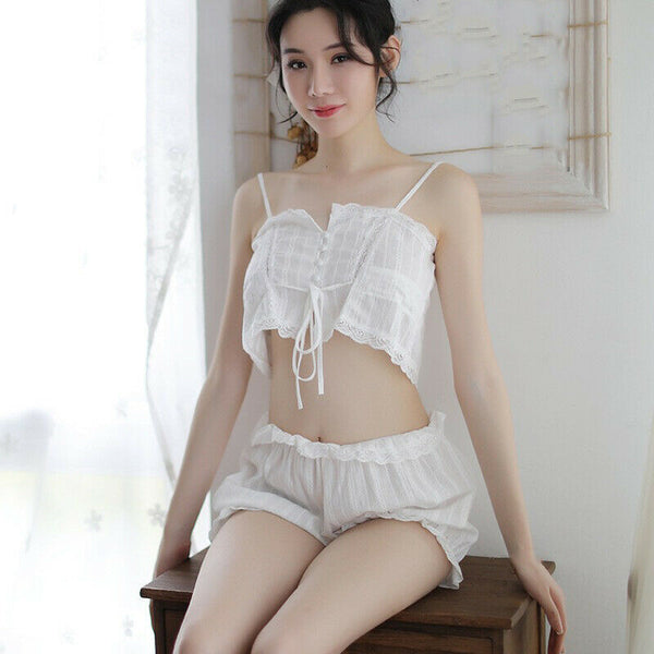 Women Sexy Lingerie Tops Panty Pajamas Babydoll Nightwear Sleepwear
