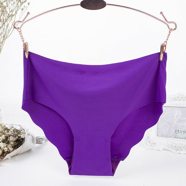 3 pcs Women Solid Color Underwear High Waist Underpants Soft Cotton Knickers Panties