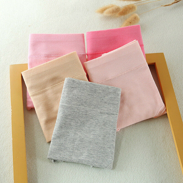 3 pcs Women Solid Color Underwear High Waist Underpants Soft Cotton Knickers Panties