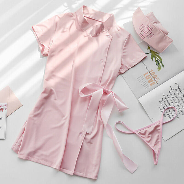 Sexy Nurse Role Play Outfit Fancy Lingerie Dress Uniform Cosplay Costume Gift