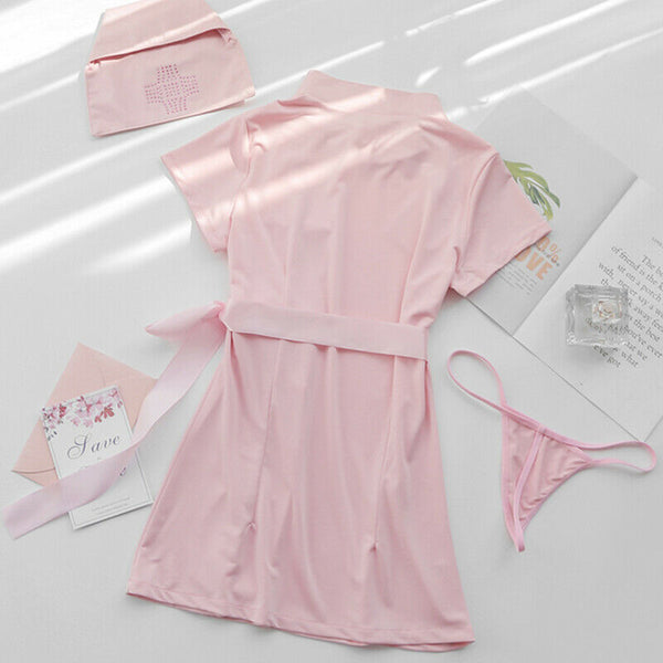 Sexy Nurse Role Play Outfit Fancy Lingerie Dress Uniform Cosplay Costume Gift