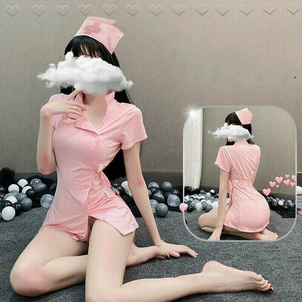 Sexy Nurse Role Play Outfit Fancy Lingerie Dress Uniform Cosplay Costume Gift