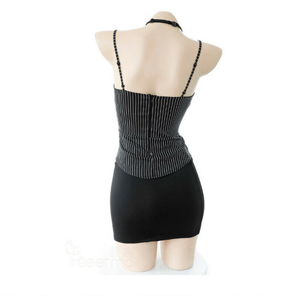 Sexy lingerie Secretary Teacher Uniform OL Office Lady Role Play Cosplay Costume Dress Set