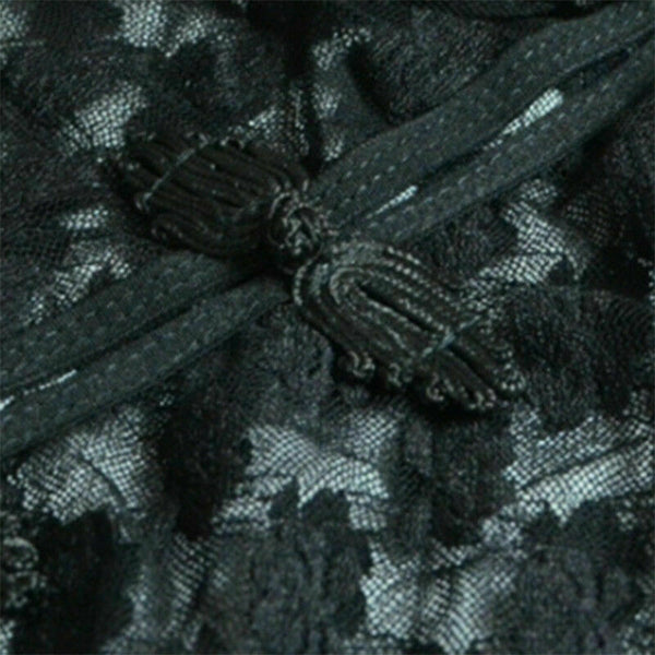 Lace Sexy See Through Lingerie Chinese Cheongsam Dress Underwear Nightwear