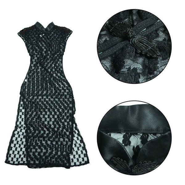 Lace Sexy See Through Lingerie Chinese Cheongsam Dress Underwear Nightwear