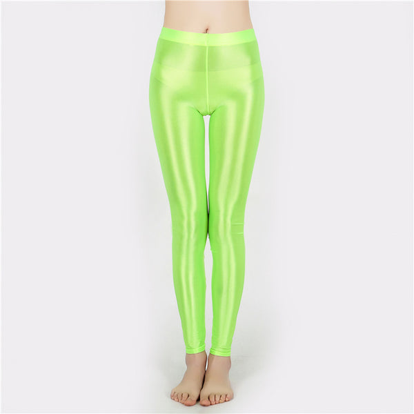 3X Women Smooth Shiny stretchy Sport Gym Yoga Outfit Long Leggings