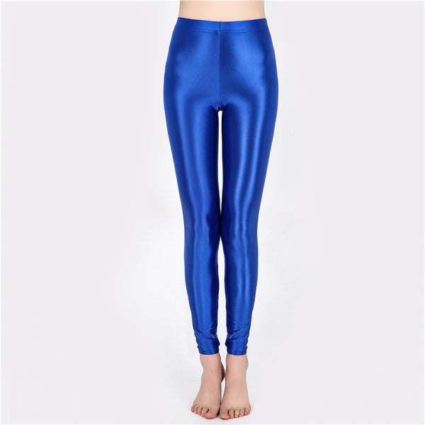 3X Women Smooth Shiny stretchy Sport Gym Yoga Outfit Long Leggings
