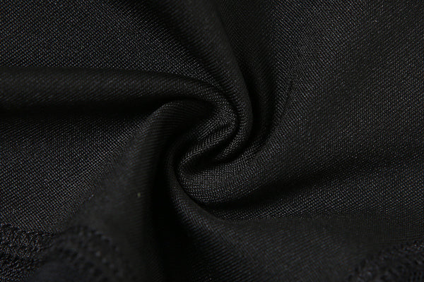 Sexy Women Black Patchwork Jumpsuit Sheer Mesh See Through Party Night Club Sleeved Long Catsuit Romper