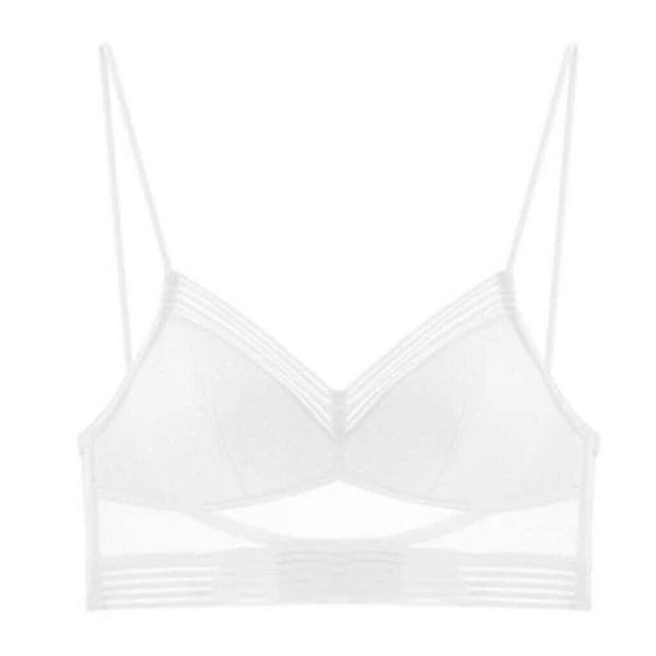 Sexy Women Deep U Low Back Wireless Lifting Cup Push up Lace Bra