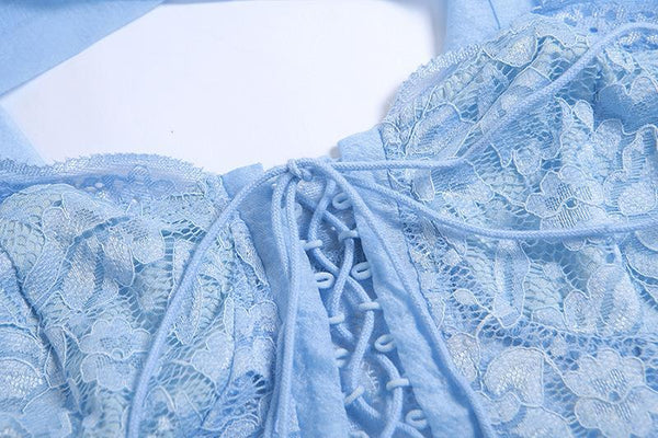 Summer Trendy Sexy Ladies Mesh Shoulder Strap V Neck Front Tied Waist Hollow Vest Streetwear Crop Top