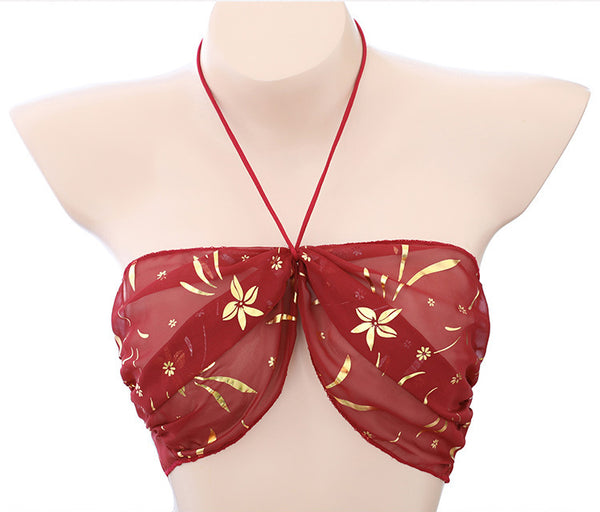Fancy Ladies Large Size Sexy Cosplay Lingerie Halter Neck Tube top Night Sleep Wear Dress