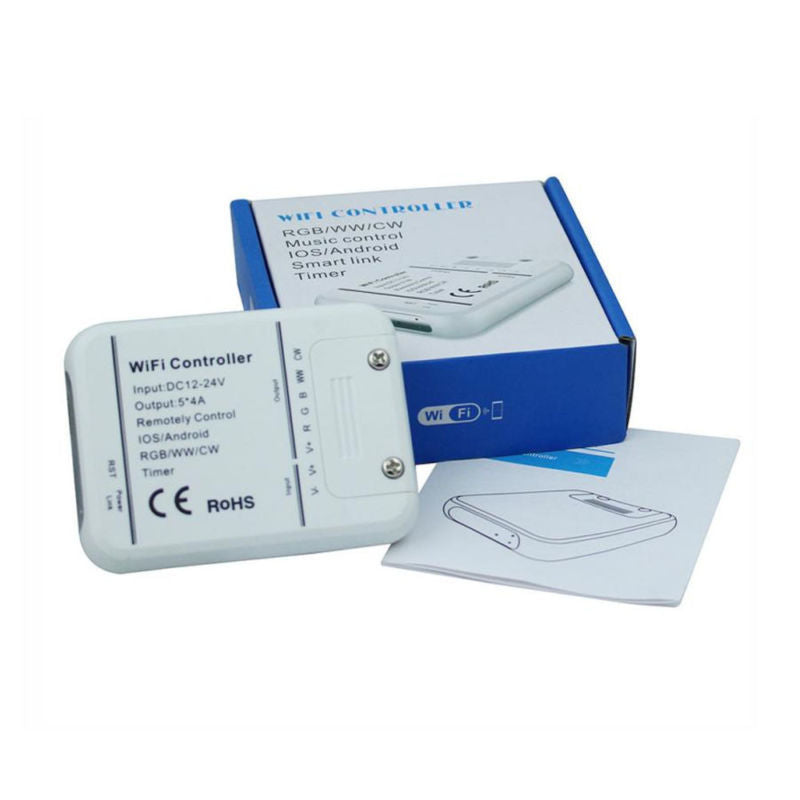 DC Wireless Wifi LED Strip RGB W Controller For IOS Apple Android Phone App Apps