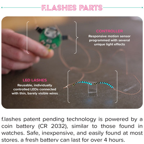 2 Pair LED Blue Color Luminous Eyelash Light Up Fashion False Eye Lash Party Icon Club Bar