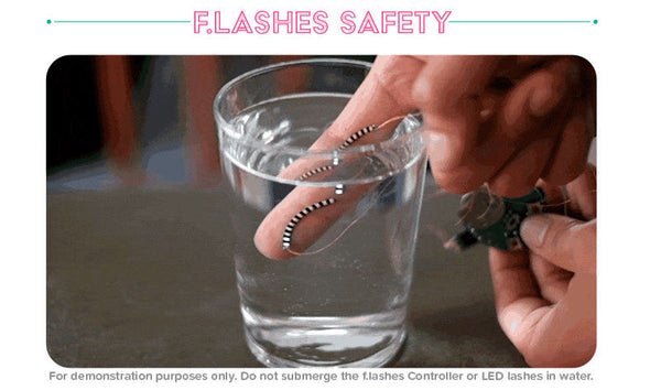 2 Pair LED Blue Color Luminous Eyelash Light Up Fashion False Eye Lash Party Icon Club Bar