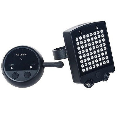 LED Wireless Bicycle Bike Rear Laser Light Turn Signal Direction Sign Safety