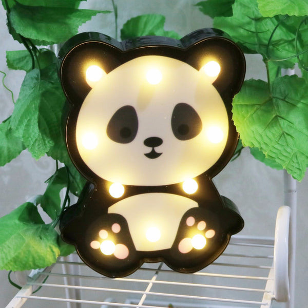 Lovely Animal lion panda raccoon decorative lamp Baby Child Bedroom Night Lights