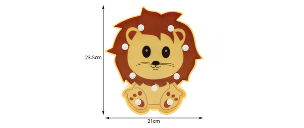 Lovely Animal lion panda raccoon decorative lamp Baby Child Bedroom Night Lights