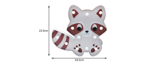 Lovely Animal lion panda raccoon decorative lamp Baby Child Bedroom Night Lights