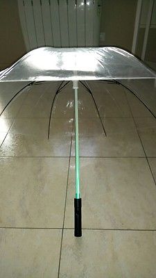 Innovative Modern LED Rain Umbrella Light Blade Runner Night Flash Flashlight