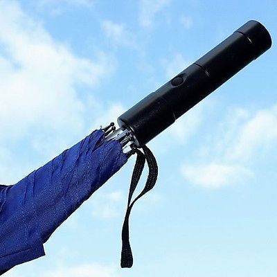 Innovative Modern LED Rain Umbrella Light Blade Runner Night Flash Flashlight