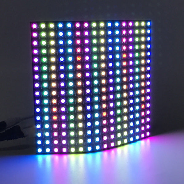16x16 Pixel Flexible LED Letter Words Programmed Programmable Panel Screen DC 5V
