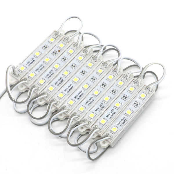 2000 pcs DIY Outdoor 5050 3 LED Cool White LED Module light SMD Waterproof IP65