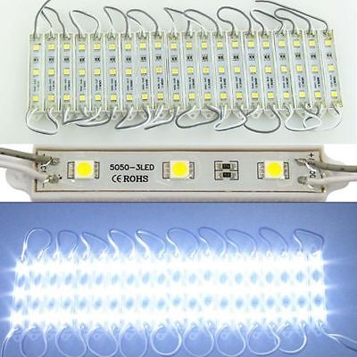 2000 pcs DIY Outdoor 5050 3 LED Cool White LED Module light SMD Waterproof IP65