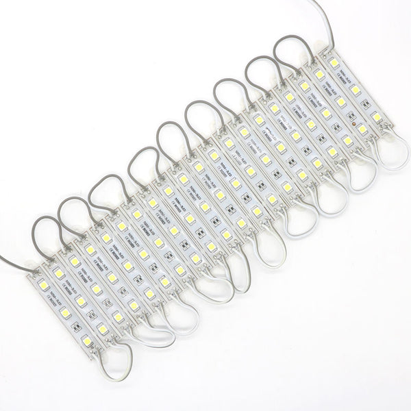 1000pcs SMD5050 SMD 5050 3 LEDs Pure Cool White LED Module Light Waterproof IP65