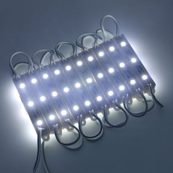 1000pcs SMD5050 SMD 5050 3 LEDs Pure Cool White LED Module Light Waterproof IP65