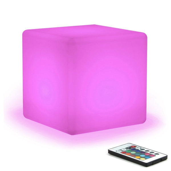 20CM Waterproof LED Dimmable Light 16 RGB Color Changing Cube For Kids Children