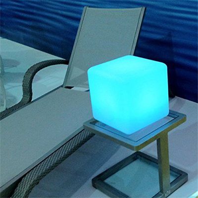 20CM Waterproof LED Dimmable Light 16 RGB Color Changing Cube For Kids Children
