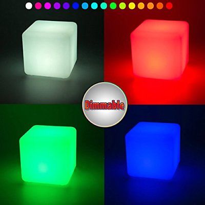 20CM Waterproof LED Dimmable Light 16 RGB Color Changing Cube For Kids Children