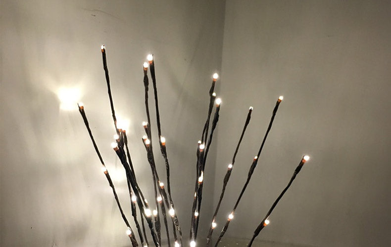 3V 20 LED Warm White Lights Willow Twig Lighted Branch For Home Decoration 80CM