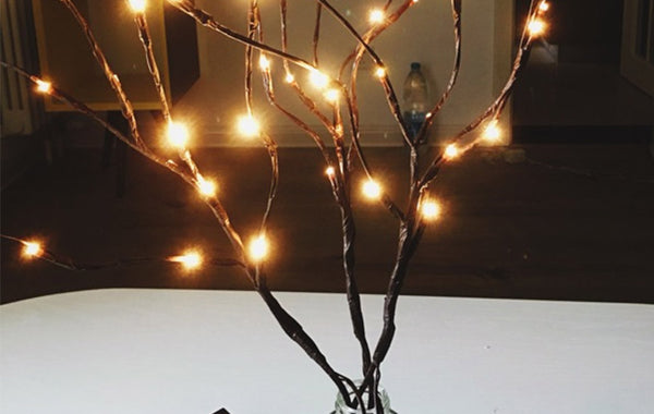 3V 20 LED Warm White Lights Willow Twig Lighted Branch For Home Decoration 80CM