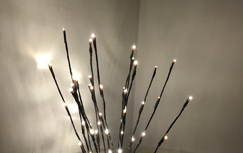3V 20 LED Warm White Lights Willow Twig Lighted Branch For Home Decoration 80CM