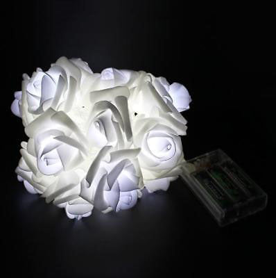 Rose Fairy String Flower Wedding Party Led Lights Christmas Decor Garden Light