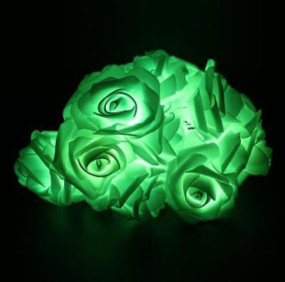 Rose Fairy String Flower Wedding Party Led Lights Christmas Decor Garden Light