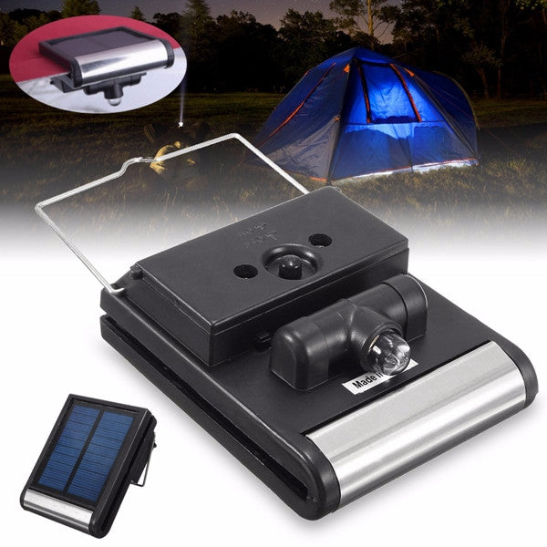 Portable Solar Powered LED Light Umbrella Tent Camping Garden Hiking Night Lamp