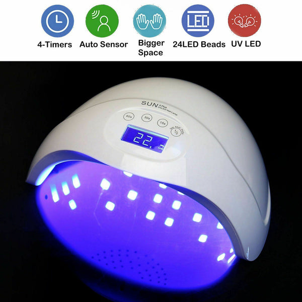 LED UV Light Nail Dryer Dry Gel Nails Polish Lamp Salon Manicure curing timer