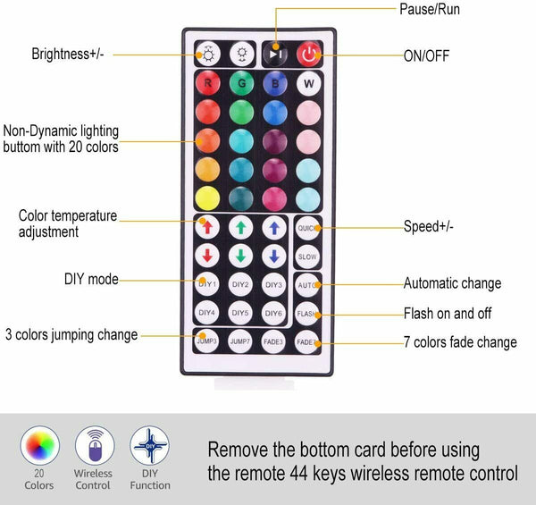 Waterproof Beautiful LED Strip Lights RGB Room 5050 Tape Light Color Changing