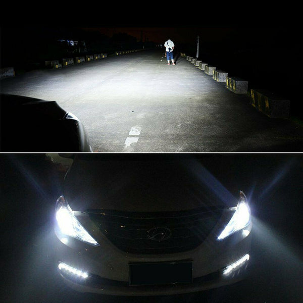 LED Headlight Kit H8 H9 H11 72W 7600LM 6000K Low Beam Fog Bulb HID White