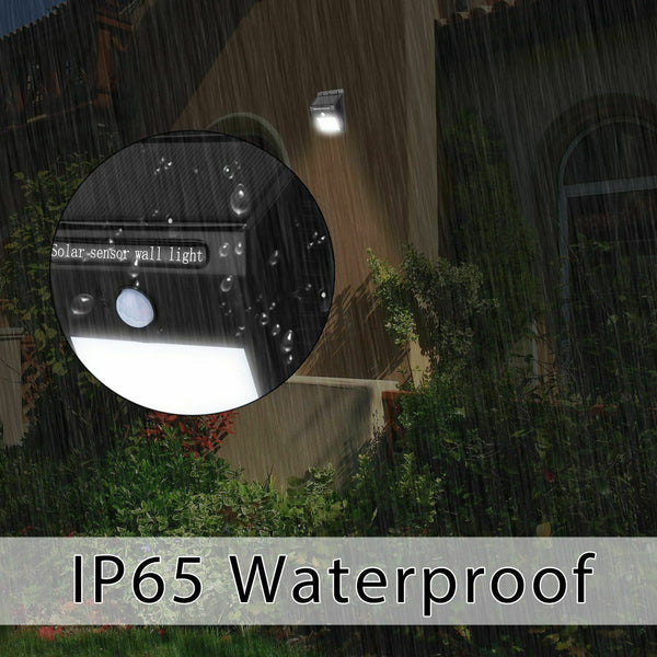 4 pcs 20 LED Outdoor Lights Solar PIR Sensor Motion Flood Light Waterproof Lamp