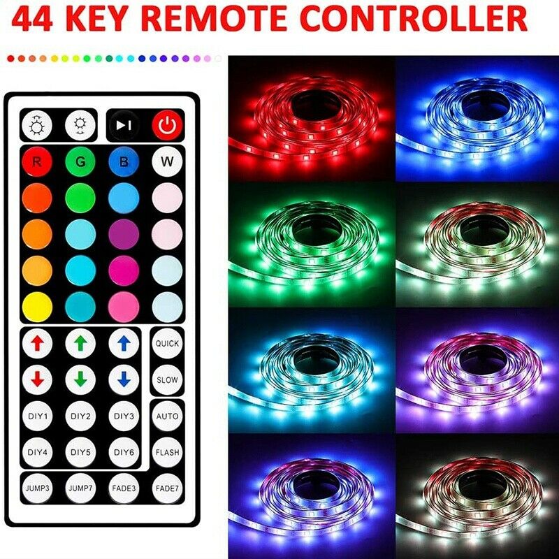 20 Meters RGB LED Strip Tape Lights Color Changing Music Sync Room Decoration