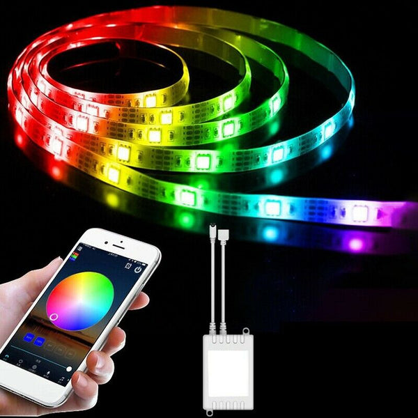 20 Meters RGB LED Strip Tape Lights Color Changing Music Sync Room Decoration