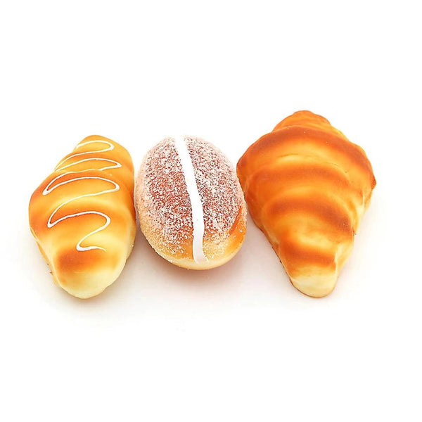 6 pcs Bread Bread Cake Simulation Food Model Decoration Shop Sample Props