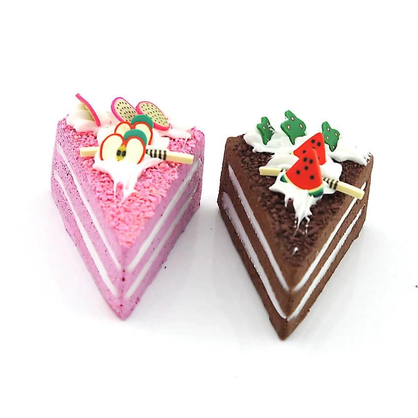 PU Material Fake Cake Dessert Fridge Magnet Simulation Food Model Decoration Food Shop Sample Display Props Crafts