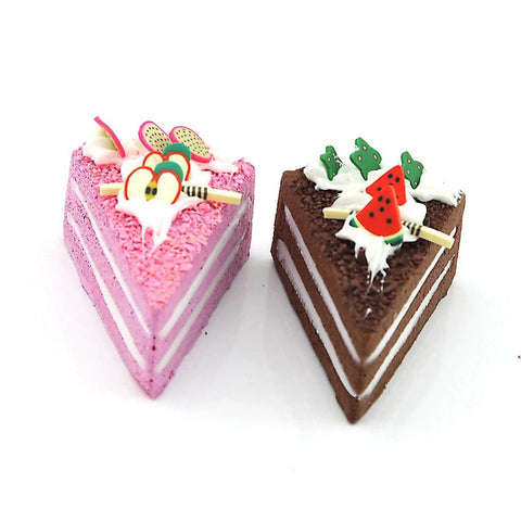 PU Material Fake Cake Dessert Fridge Magnet Simulation Food Model Decoration Food Shop Sample Display Props Crafts